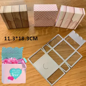 Box Metal Cutting Die Stencil for Paper Card Making Scrapbooking Dies DIY UK - Picture 1 of 5