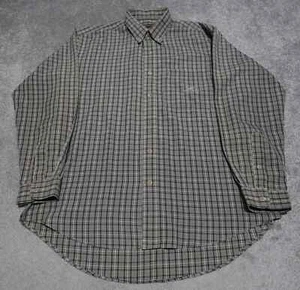Police Jeans Shirts Men's 2XL Multicolor Plaid Button Down Embroidered Logo - Picture 1 of 7