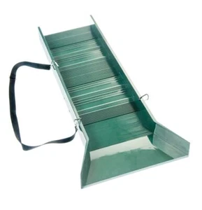 30" Green Light weight ABS Plastic Sluice Box with Shoulder Strap & 2 Carabineer - Bild 1 von 12