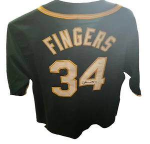 Rollie Fingers Autographed/Signed Oakland A’s Jersey With JSA COA - Picture 1 of 8