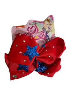 New Jojo Siwa Patriotic Bow/ Multicolor - Picture 1 of 3