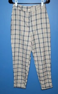 Nasty Gal Plaid Dress Pants - Size 6 - Picture 1 of 7
