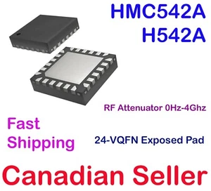 H542 SMD DIGITAL SERIAL CONTROL RF Attenuator HMC542 ALP4E 0.5-31.5 dB 24VQFN AD - Imagen 1 de 2