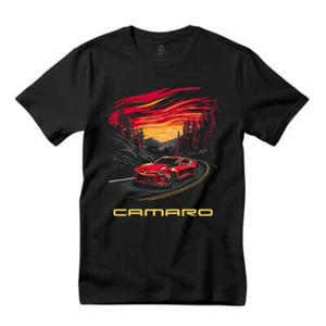 Camiseta negra Mountain Majesty: Chevrolet Camaro Mountain - Imagen 1 de 4