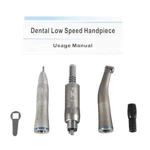 Dental Low Speed Handpiece Inner Spray Straight Contra Angle Air Motor 4H - Picture 1 of 13