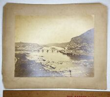 RARE Lg IMPORTANT Albumen Photo- Harpers Ferry WV 1871 Seal Label of F Gutekunst