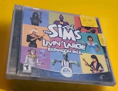 The Sims: Livin' Large Expansion Pack (PC, 2000, Maxis) EA Electronic Arts Game - Image 1 of 4