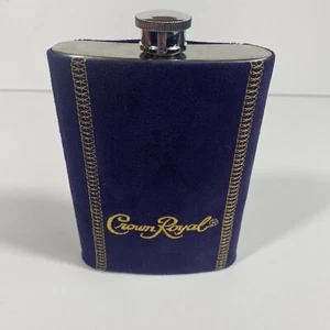 Corona Royal Flask Acciaio Inox Viola Manicotto Scamosciato Rimovibile 8 oz - Foto 1 di 3