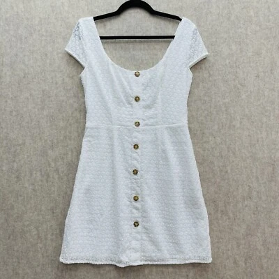 Vestido de verão feminino B Darlin bordado totalmente forrado boho, 9/10 juniores - Imagem 1 de 4