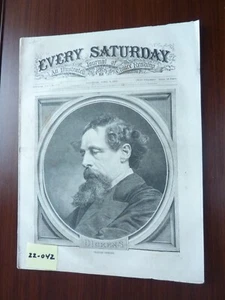 (Charles Dickens) Single newspaper. Two newspaper articles by Charles Dickens - Picture 1 of 1