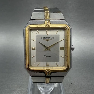 Reloj Longines Flagship Tank Hombre 26mm Esfera Plateada Dos Tonos Octágono Batería Nueva Foto 1 de 4