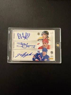 2013 Playoff Contenders Sixes Darryl Sittler Mark Messier Ray Bourque Auto NM/MT - Image 1 of 2