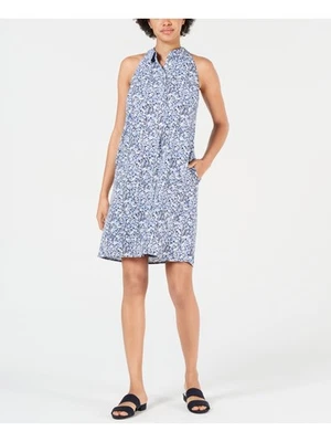 MAISON JULES Womens Sleeveless Mandarin Collar Knee Length Shift Dress - Image 1 of 4