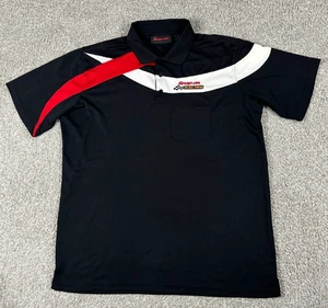 Snap On Racing Polo Shirt Mens Extra Large Black Short Sleeve Embroidered Tools - Picture 1 of 11