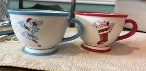 Starbucks Coffee Holiday 2007 Joy & Jolly Christmas Medias Bastón de Caramelo Tazas  - Imagen 1 de 8