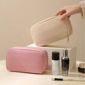 Corduroy Handbag Multifunctional Cosmetics Bag Fashion Storage Bag Women - Picture 1 of 17