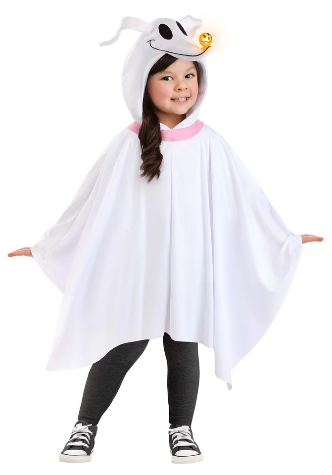 Toddler Nightmare Before Christmas Zero Costume Poncho - Image 1 of 1