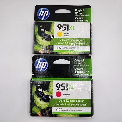 HP 951XL Magenta/Gelb 2er Pack Original Tintenpatronen (Exp. Apr/Mai 2021) - Bild 1 von 4