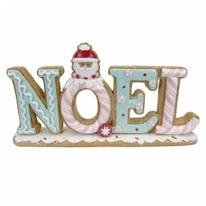 10" Lebkuchen Noel Ausschnitt Tischschild - Bild 1 von 1