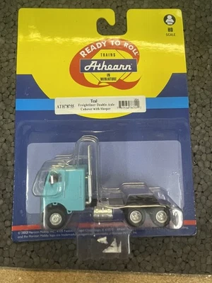 Athearn HO Scale Freightliner /RTR/ TEAL Tandem-Axle COE Tractor  - Image 1 of 4