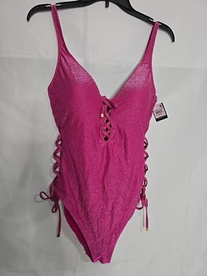 Bar III Mujer Brillo Con Cordones Una Pieza Jazzed M Foto 1 de 4