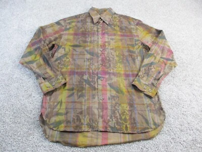 Acorn by Bob Goldfeder Shirt Mens Medium Made in Italy Long Sleeve AOP - Image 1 of 4