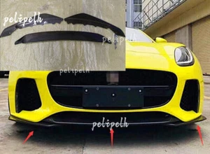 Carbon Front For Jaguar FTYPE F-TYPE 2014-2016 Lip Splitters SVR Bumper Spoiler - Picture 1 of 12