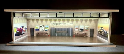 NUEVO Porsche Classic Theme PARA Hot Wheels Modelo 1:64 Diorama Garaje Iluminación LED! Foto 1 de 3