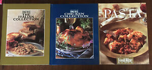 Lot Of 3 Food & Wine Cookbooks, The Best of Chicken, Italian & Pasta Collection