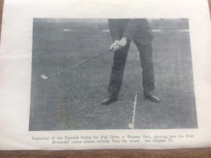 Antique Golf Memorabilia Photo of James Braid Golfing Print Brassey Shot Upswing - Picture 1 of 1