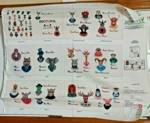 Zootopia Soft Book Panel by Elizabeth's Studio btp - Picture 1 of 1