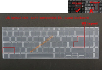 Keyboard Skin Cover For ASUS ZenBook Flip 15 Q528 Q538 Q507 Q507I UX562 UX562IQ - Image 1 of 4