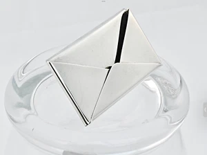Quality Solid Sterling Silver Desk Business Card Holder, Envelope Form:104 Grams - Picture 1 of 20