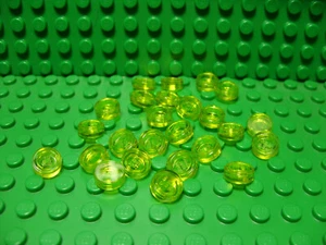 ** 25 Karat Lot ** Lego NEU durchscheinend gelb 1 x 1 Runde Fliese Stücke Lot 25 - Bild 1 von 1