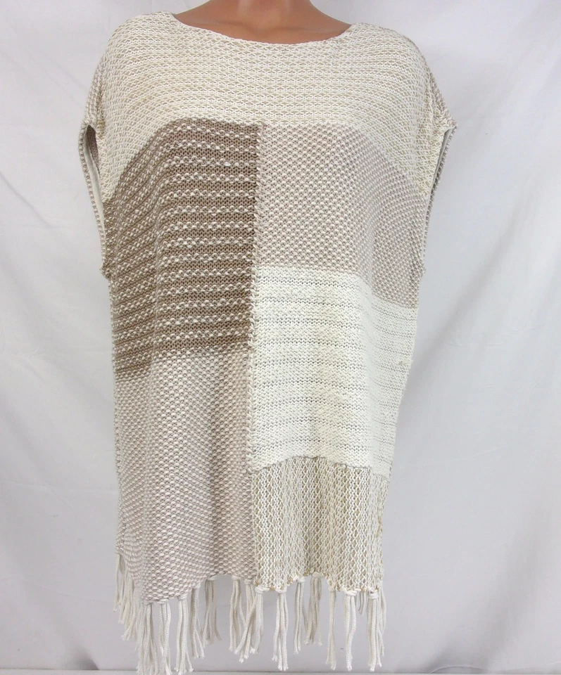 Top tejido con flecos en bloques de colores American Living #SP24WAY2 783C Foto 1 de 1