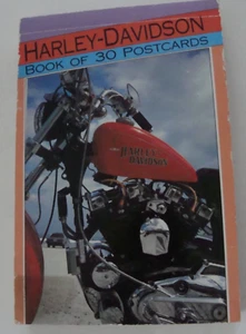 VTG NEW UNUSED 1992 Harley Davidson Book of 30 Color Postcards - Picture 1 of 9