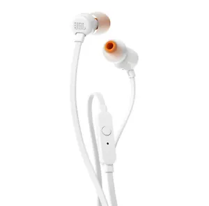 Cuffie Auricolari JBL JBLT110WHT Bianco con Connettore JACK 3,5mm con Microfono - Foto 1 di 7