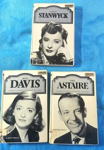 Vintage Lot Hardcover Fred Astaire, Bette Davis, Barbara Stanwyck - Ex Library - Picture 1 of 15
