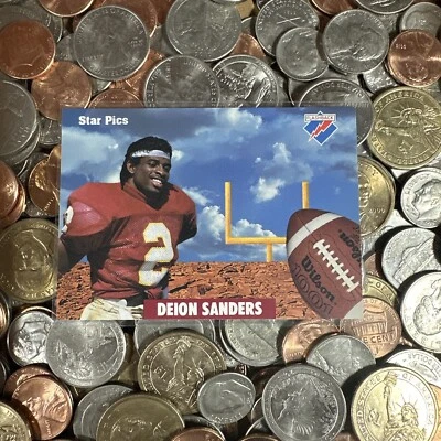 Deion Sanders 1991 STAR PICS FLASHBACK ODDBALL COACH PRIME COLORADO FSU YANKEES - Image 1 of 4