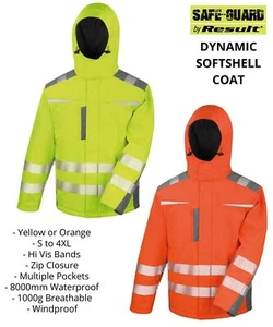 Result Safeguard Dynamic Softshell Coat - Yellow or Orange / Small -4XL - Picture 1 of 5