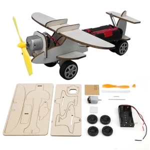 DIY Kids Wooden Puzzles Airplane Helicopter Student Handmade Model Glider Kit✿ - Picture 1 of 10