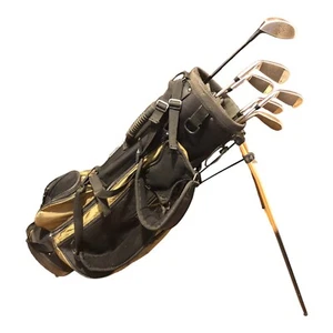 US Kids Golf Championship Series Club Set 3W,4,6,8,PW,SW Gold System Junior RH - Picture 1 of 14