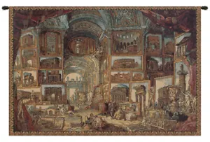 Italienischer Museum Wandteppich Wandbehang von Giovanni Paolo Pannini Schloss & Denkmal - Bild 1 von 5
