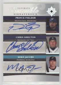 2006 Ultimate Collection /50 Prince Fielder Mike Jacobs Chris Shelton Auto
