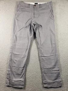 Pantalones J Crew Para Hombre 31x30 *31x29* Gris Flexible Pierna Recta Algodón Elastizado Informal - Imagen 1 de 14