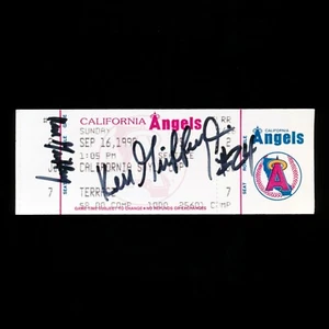 Ken Griffey Jr & Ken Griffey Sr Dual Autogramm Full Ticket 16.09.90 - 3 Run HR - Bild 1 von 2