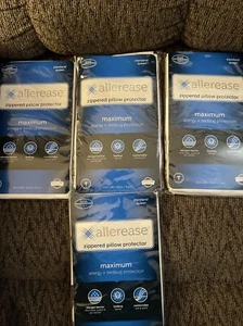 AllerEase Maximum Allergy Pillow Protector Standard/Queen - 4 Pack - Picture 1 of 1