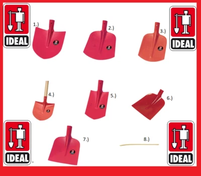 IDEAL Schaufeln verschiedene Varianten und Größen LÖFFERT Stiel