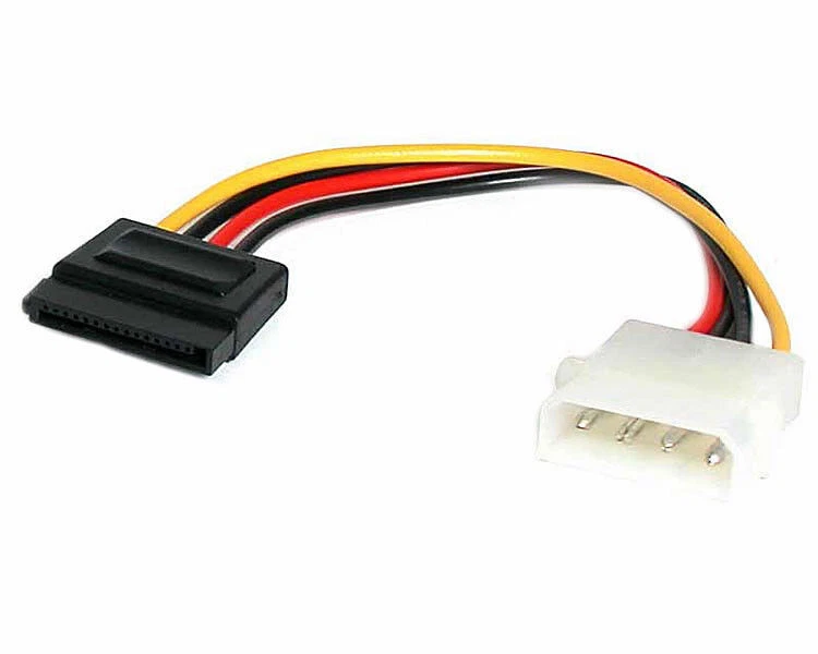 StarTech SATAPOWADAP 6" 4 Pin Molex to SATA Hard Disk HDD Power Cable Adapter - Image 1 of 1