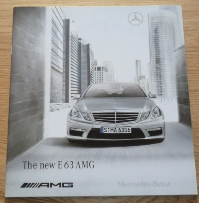 MERCEDES E63 AMG W210 SALOON 2009 BROCHURE ENGLISH EXC COND. RARE - Image 1 of 4